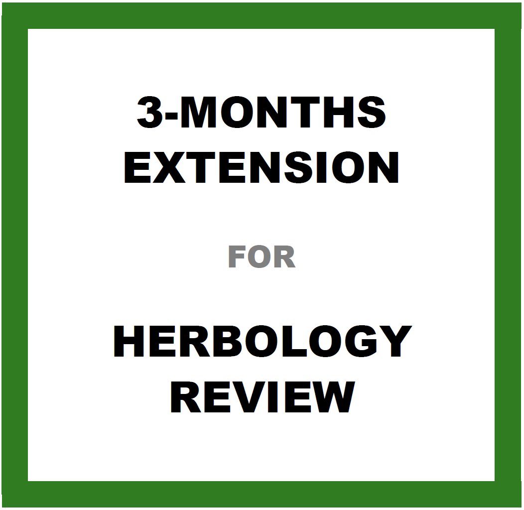3Months Extension for Herbology Review Acupuncturemedia