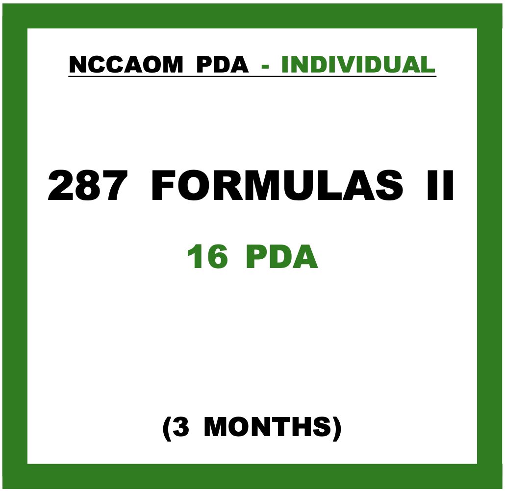 [H7] 287 Formulas II (16 P) – Acupuncturemedia